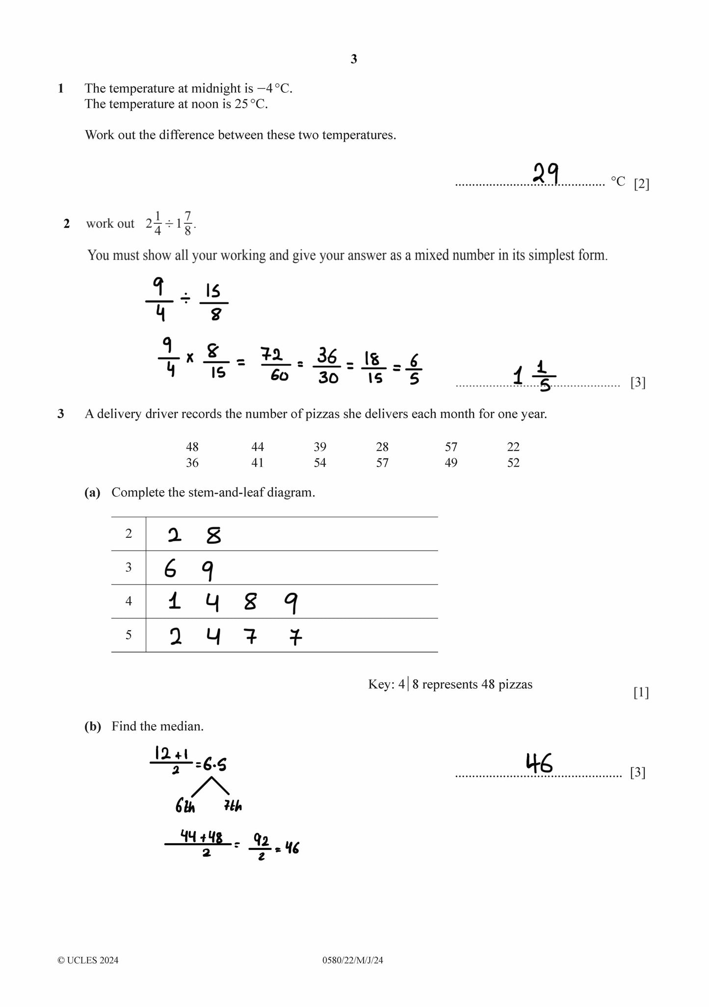 Cambridge O.L Math (0580/0980) Past Papers 2,4 New Syllabus 2025 With Qr Answers By Eng. Walid Hamza