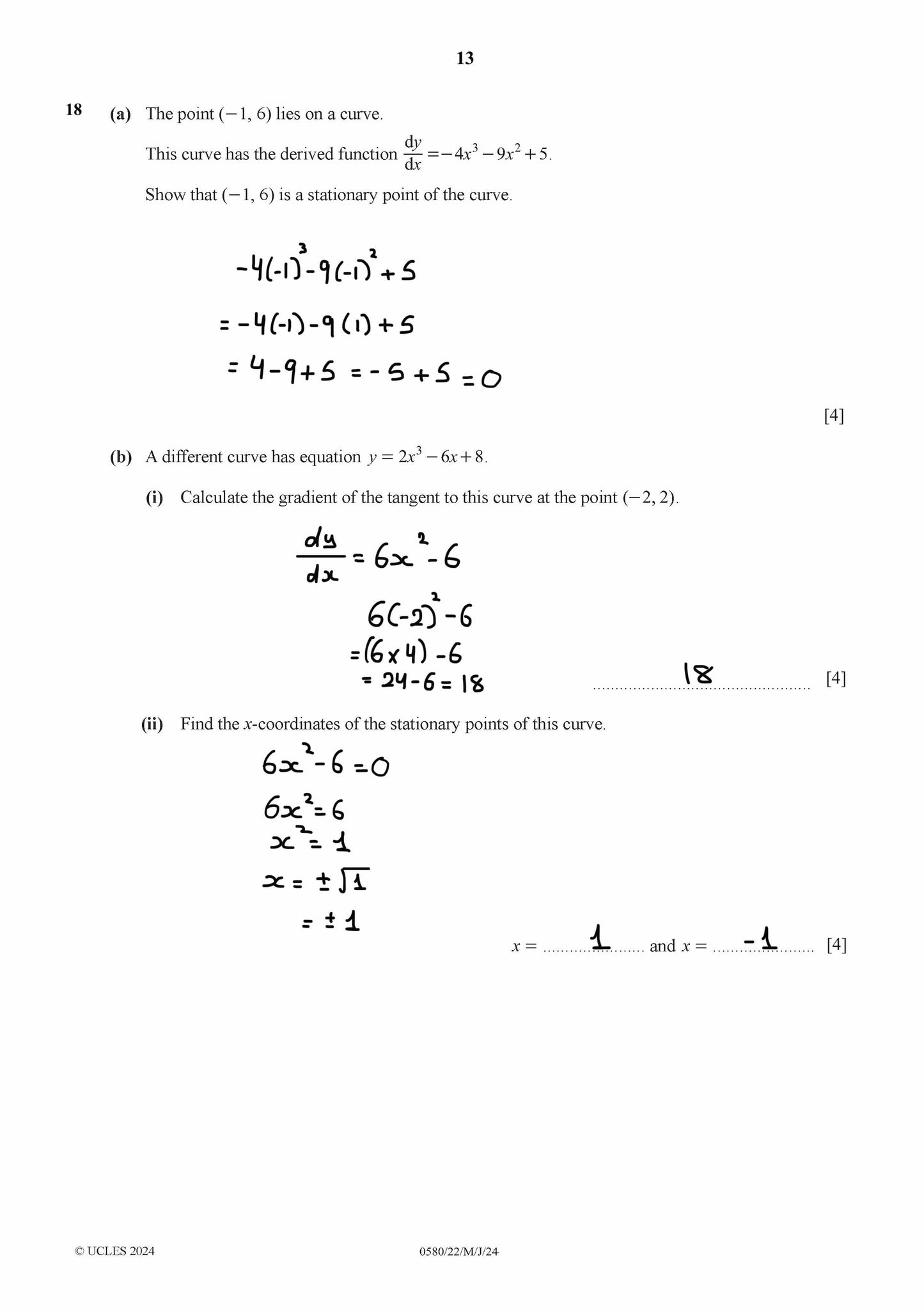 Cambridge O.L Math (0580/0980) Past Papers 2,4 New Syllabus 2025 With Qr Answers By Eng. Walid Hamza