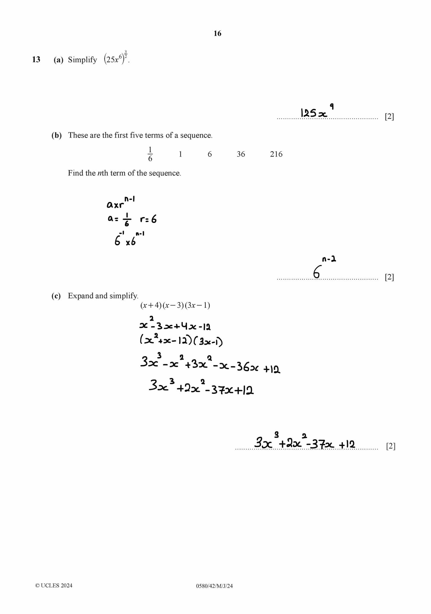 Cambridge O.L Math (0580/0980) Past Papers 2,4 New Syllabus 2025 With Qr Answers By Eng. Walid Hamza