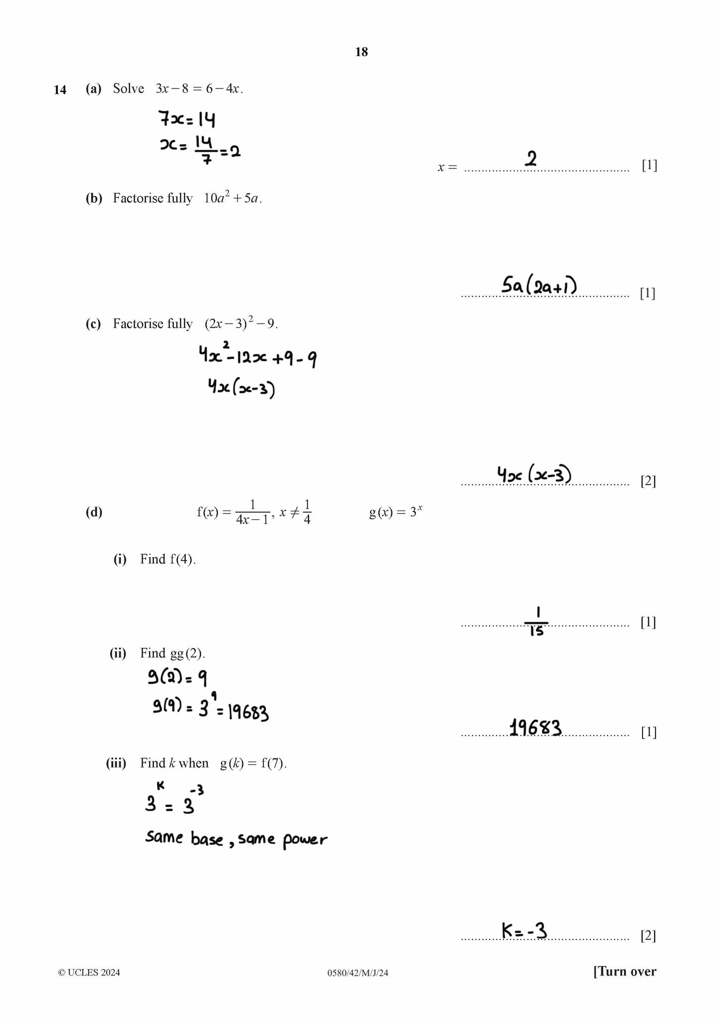 Cambridge O.L Math (0580/0980) Past Papers 2,4 New Syllabus 2025 With Qr Answers By Eng. Walid Hamza