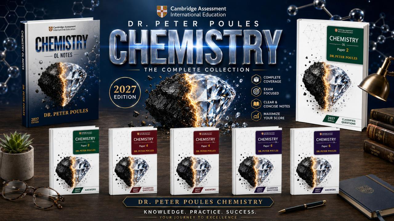 Cambridge O Level Chemistry (0620/0971) | Notes & Classified Questions | Peter Pouls | 2026–2027