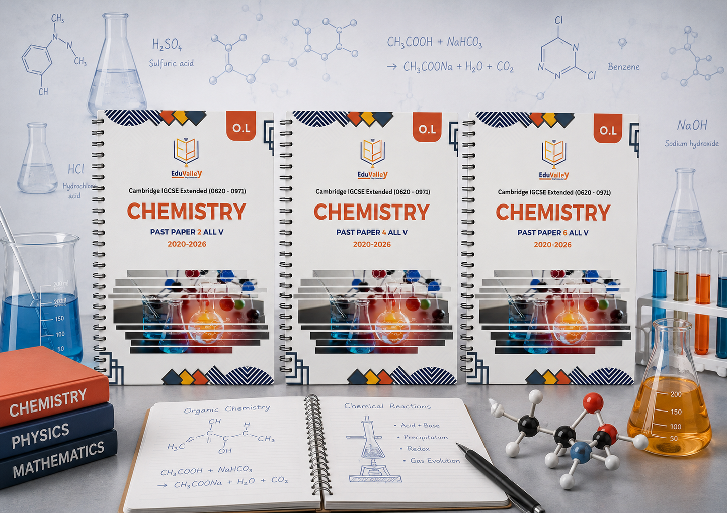 Cambridge O Level Chemistry (0620/0971) Past Papers | P2, P4, P6 | 2020–2026 | All Variants + QR Mark Schemes