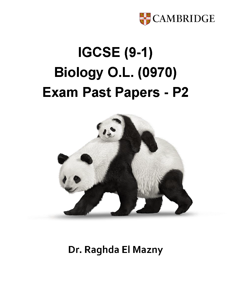 Cambridge O.L Biology (0610/0970) Package Notes, Classified, P.P Dr. Raghda El Mazny 2026