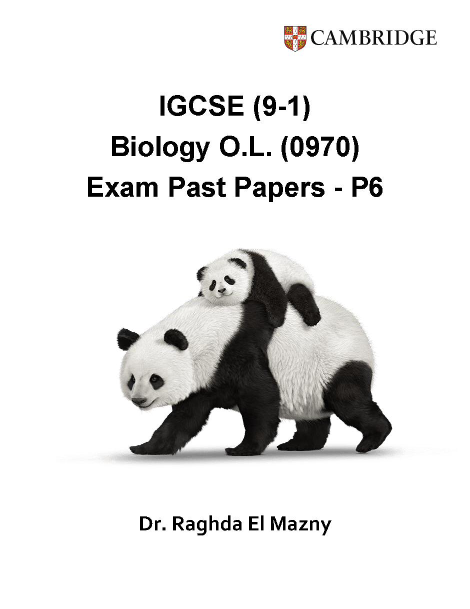 Cambridge O.L Biology (0610/0970) Package Notes, Classified, P.P Dr. Raghda El Mazny 2026