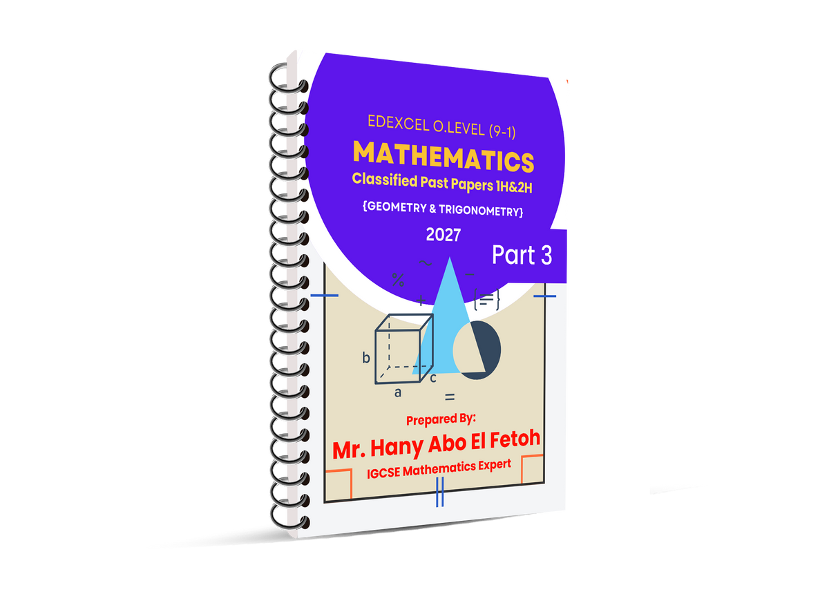 Edexcel O.L Math Classified Mr. Hani Aboelfetouh 2026-2027