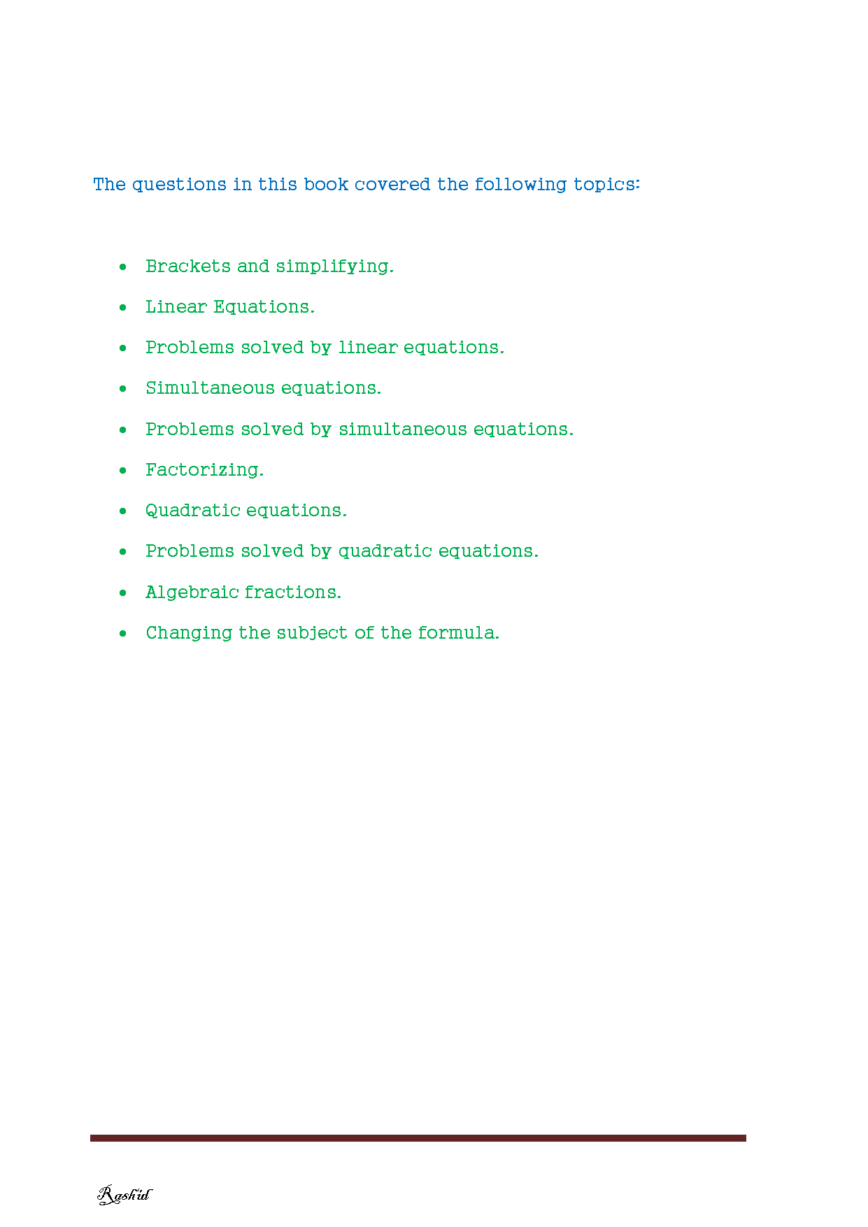 Cambridge General Math , Practice Book - Notes - Dr. Rashid Jebreel ( 2025 )