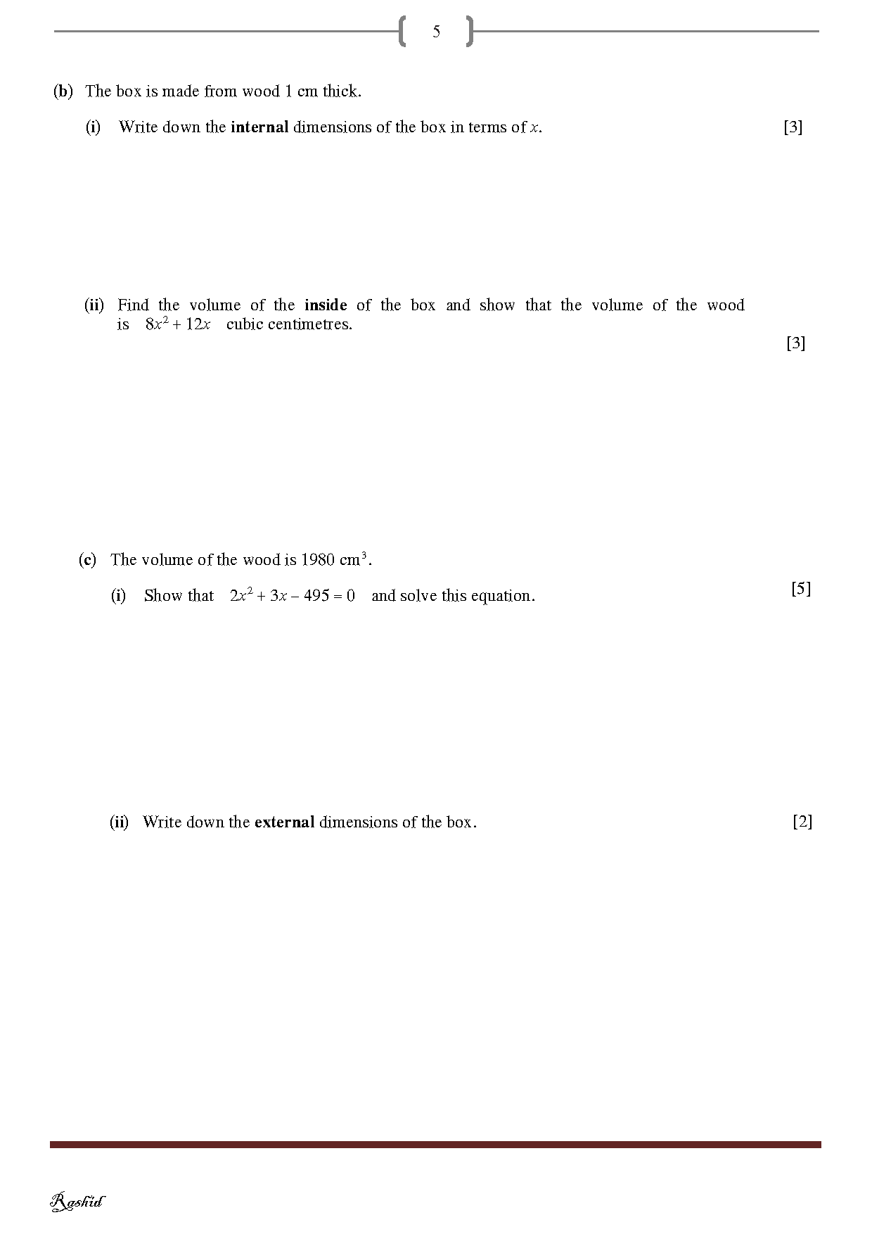 Cambridge General Math , Practice Book - Notes - Dr. Rashid Jebreel ( 2025 )