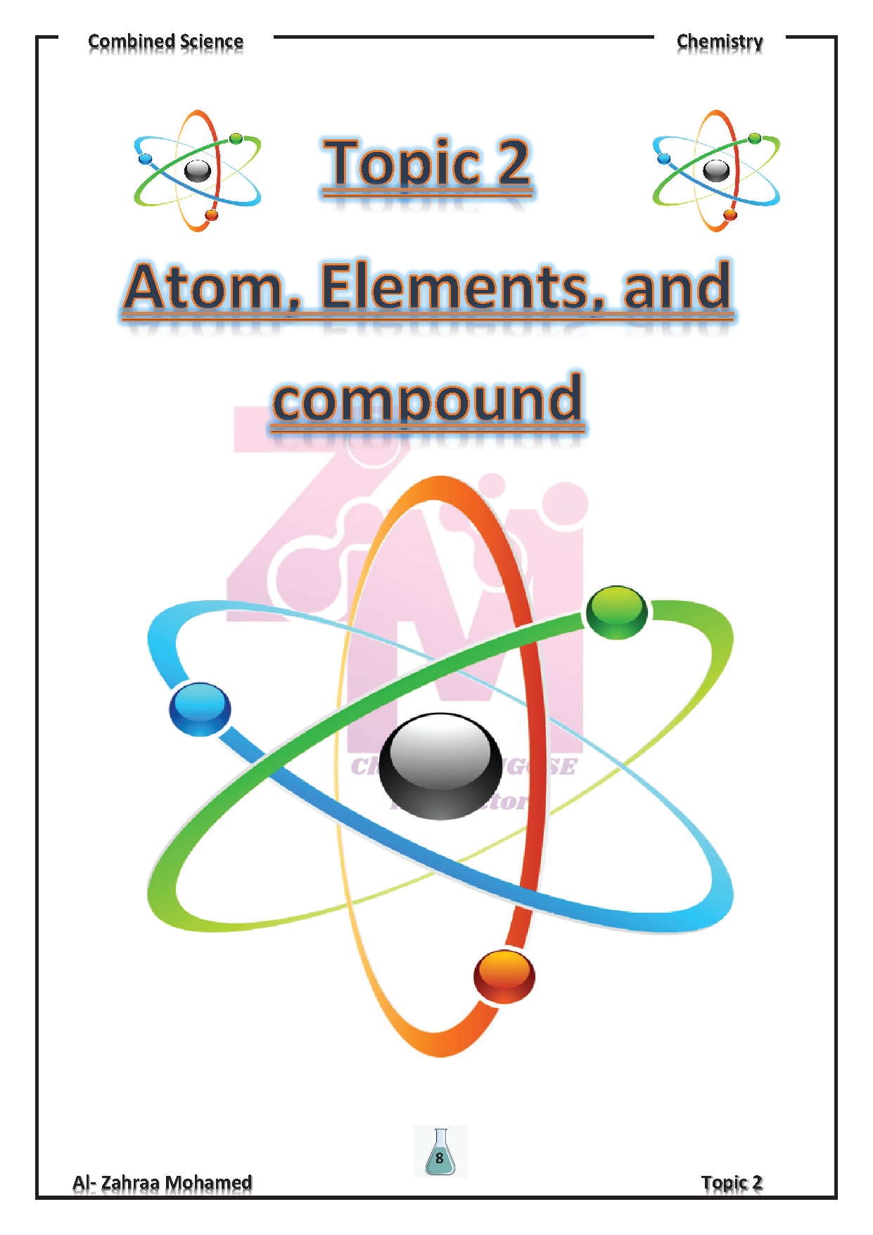 Cambridge O.L Combined Science CHEMISTRY (0653) Study Notes Dr. Al-Zahraa Mohamed 2026