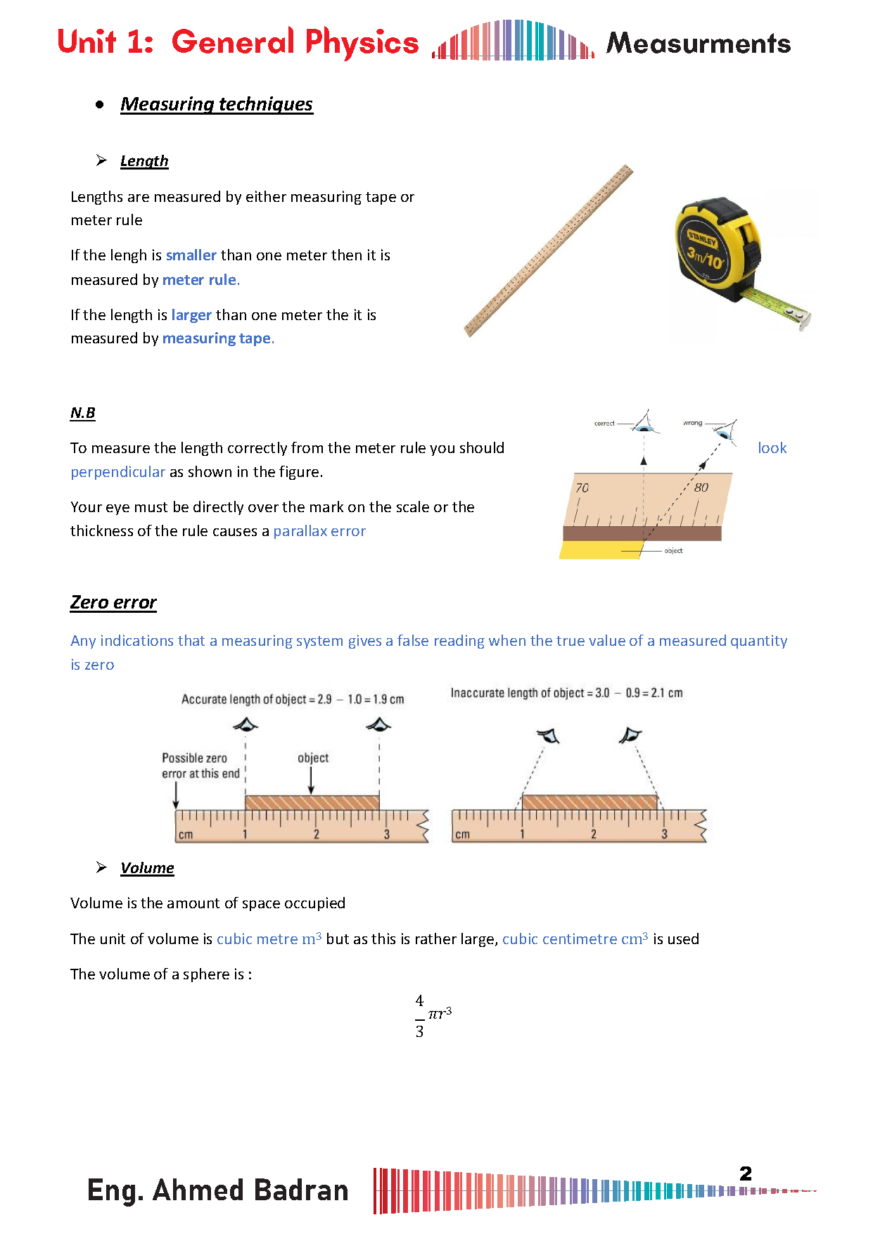 Cambridge Pre-IG Physics (0625/0972) Notes - Ahmed Badran