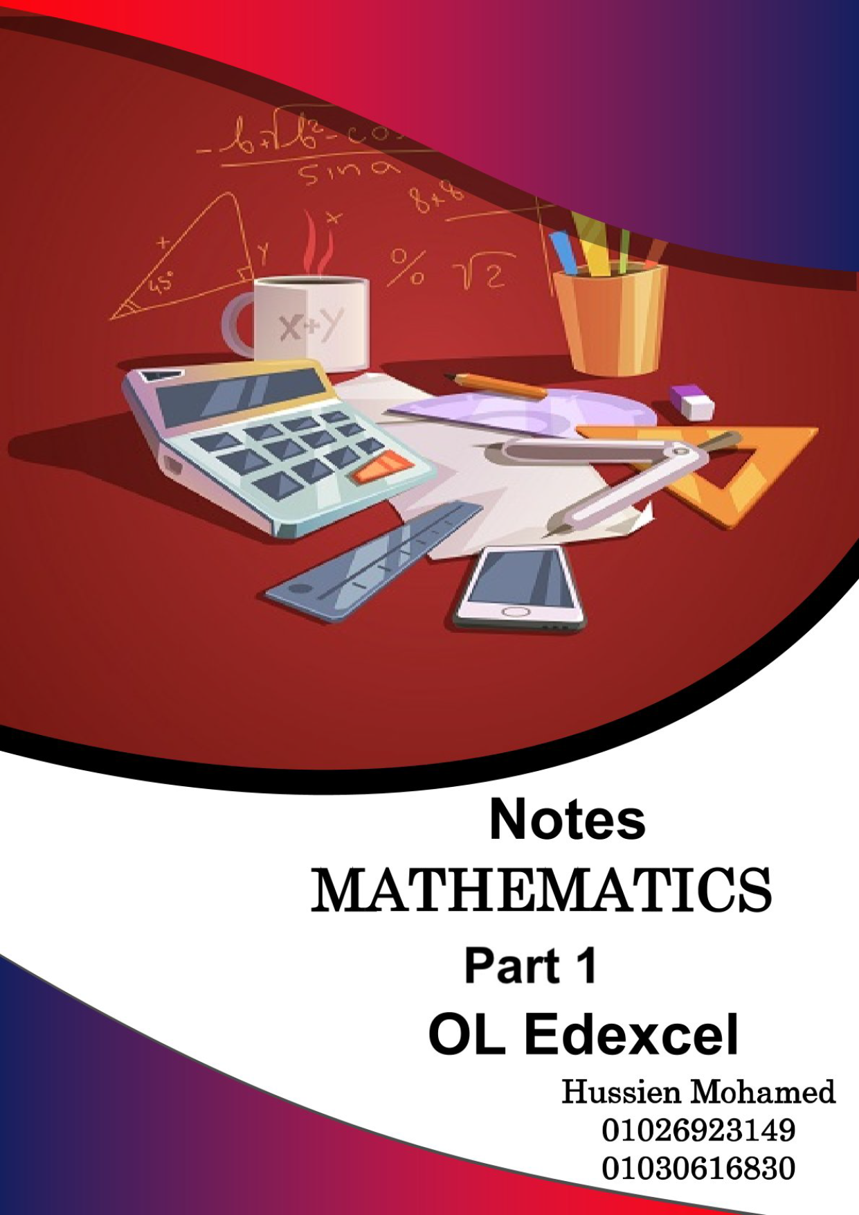 Edexcel O.L Maths A (4MA1/1H,2H) - Notes - Eng. Hussien Mohamed 2026