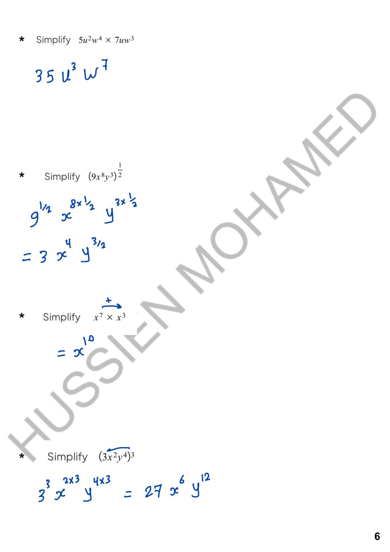 Edexcel O.L Maths A (4MA1/1H,2H) - Notes - Eng. Hussien Mohamed 2026