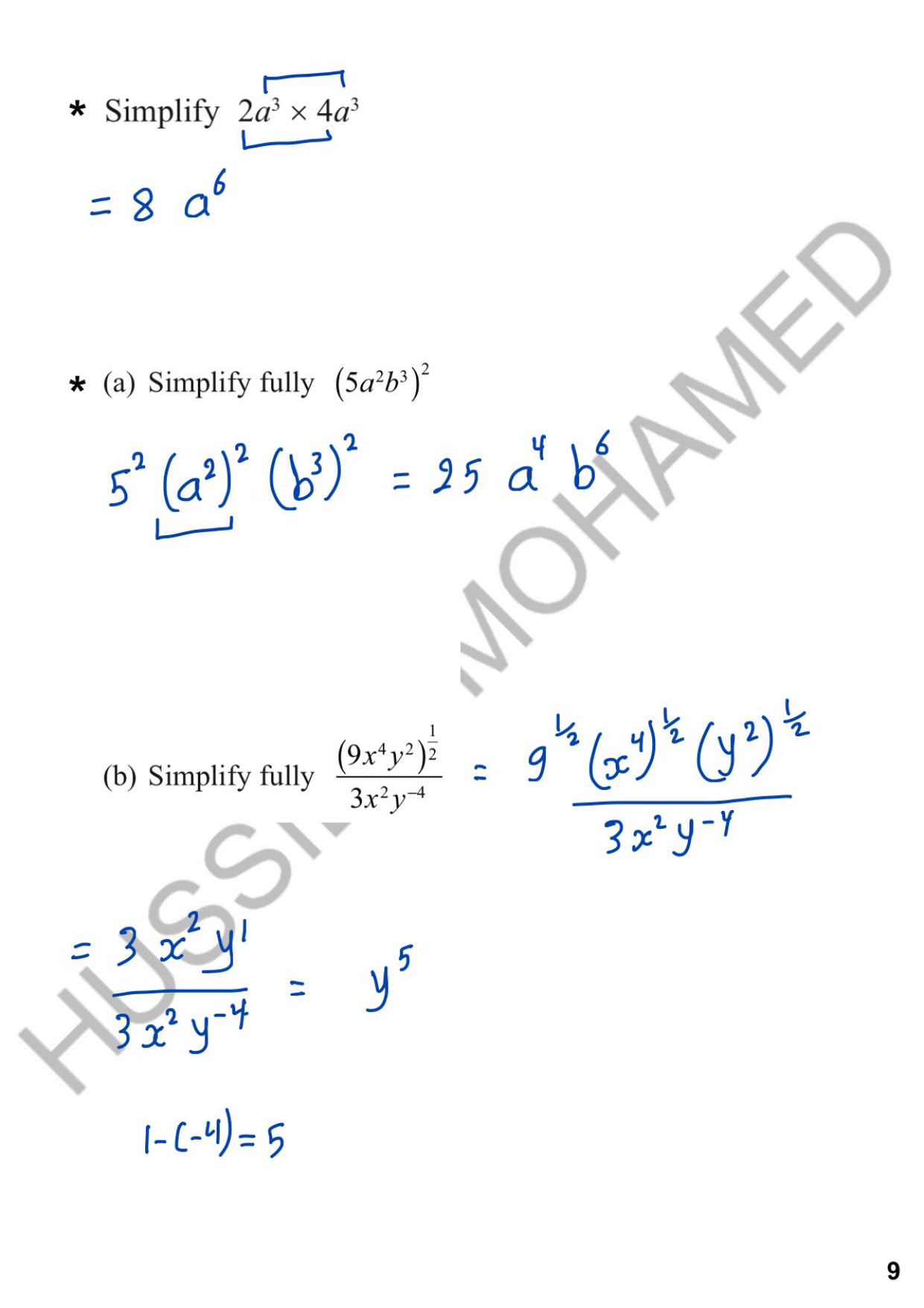 Edexcel O.L Maths A (4MA1/1H,2H) - Notes - Eng. Hussien Mohamed 2026