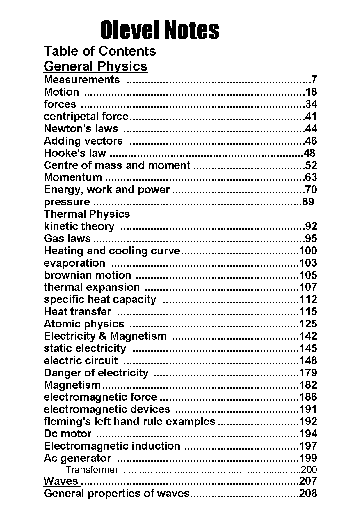 Cambridge O.L Physics (0625/0972) Notes - Dr. Dalia Yasser (2025)