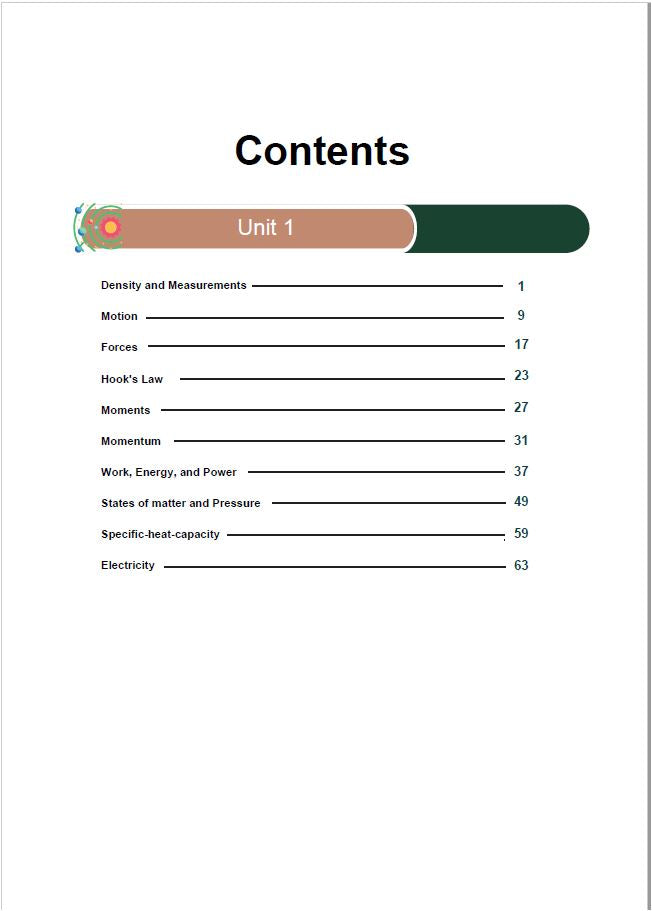 Edexcel O.L Physics Modular Notes Unit 1 Dr. Ahmed Badran