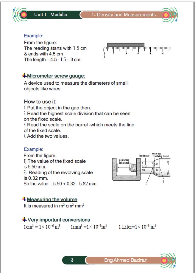 Edexcel O.L Physics Modular Notes Unit 1 Dr. Ahmed Badran