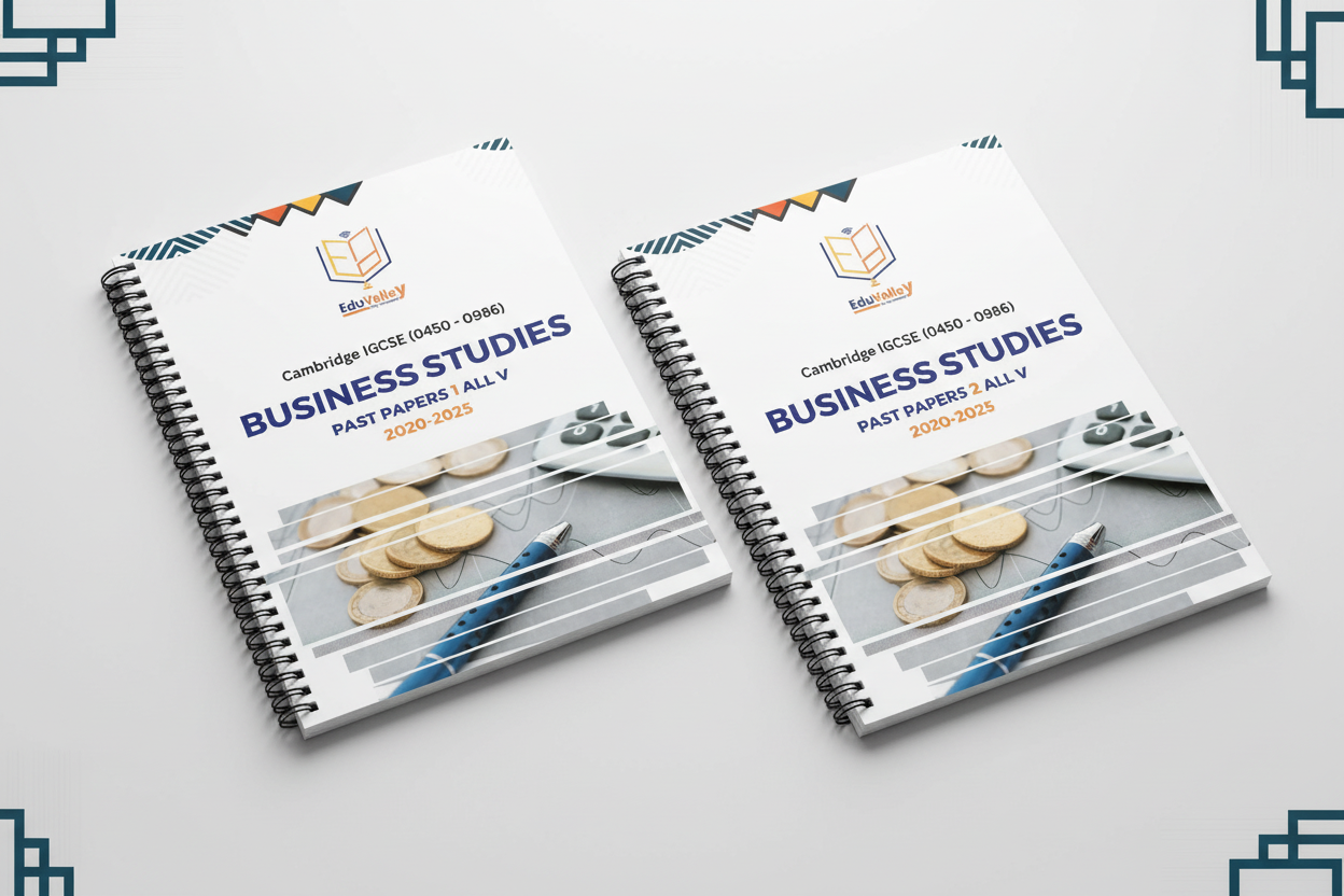 Business Studies Past Papers Coil-bound Bundle Mockup