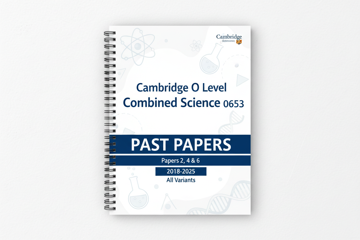 Cambridge O.L Combined Science (0653) PAST Papers PAPER 2,4,6 From 2018 TO 2025 All Variants.