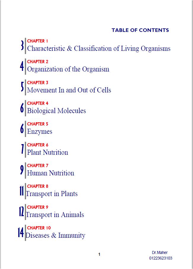 Cambridge O.L Biology (0610/0970) Revision Guide P6 Maher Galal