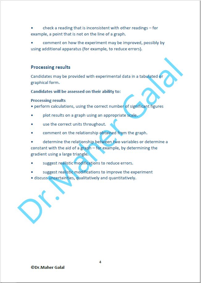 Edexcel A.S Biology (WBI13) Unit: 3 Study Notes Maher Galal