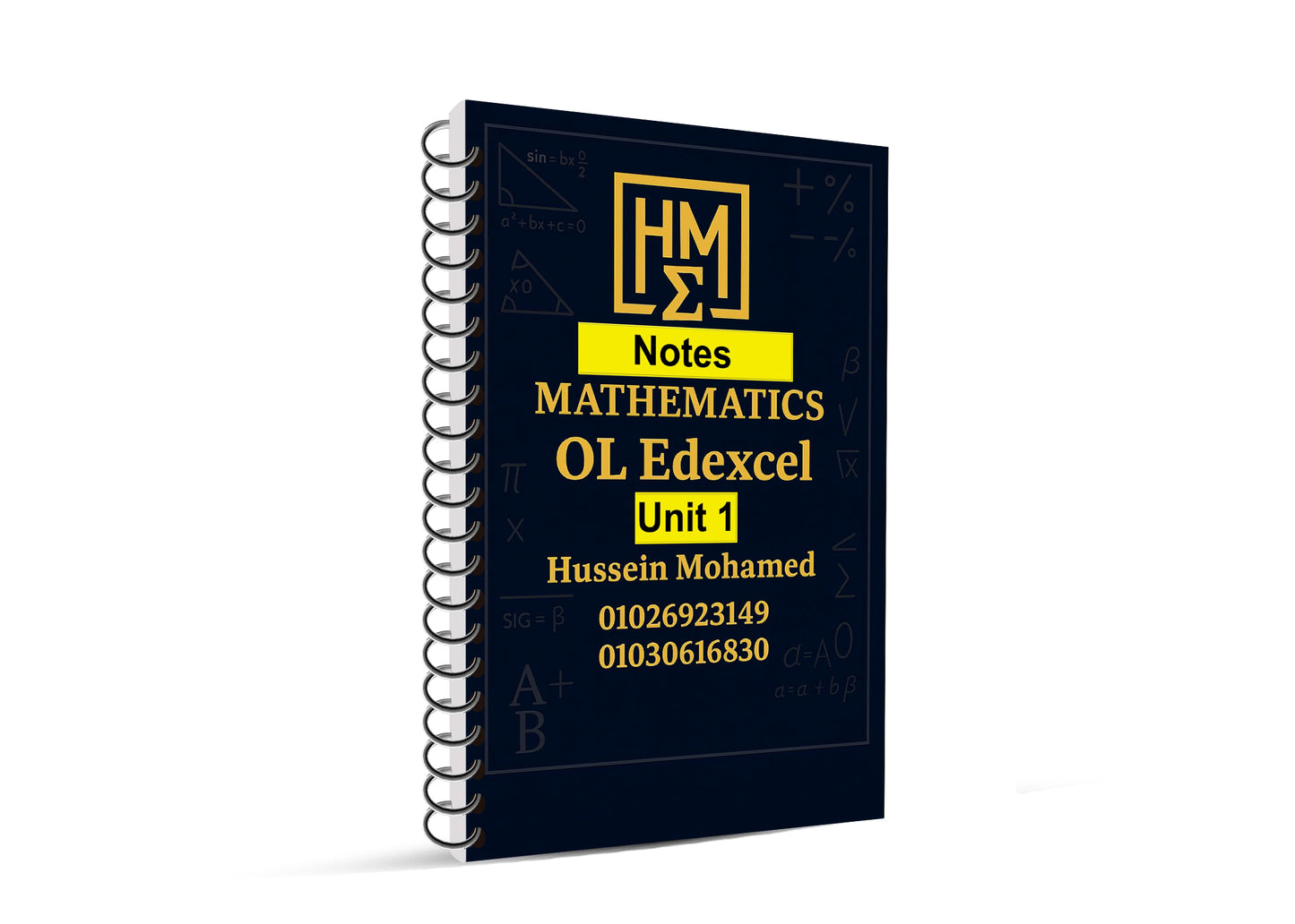 Edexcel O.L Maths Modular A (4MA1 / unit 1H) Study Notes Dr. Hussein Mohamed 2026-2027