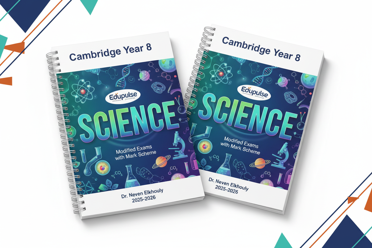 Year 8 Edupulse Science Modified Exams 2-Book Coil-bound Mockup
