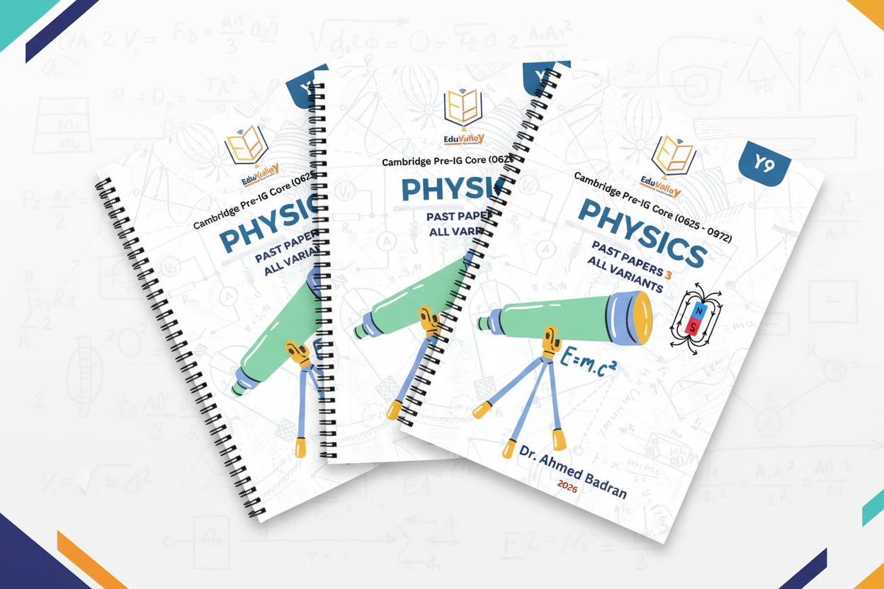 Year 9 Physics Past Papers Bundle Mockup - Dr. Ahmed Badran