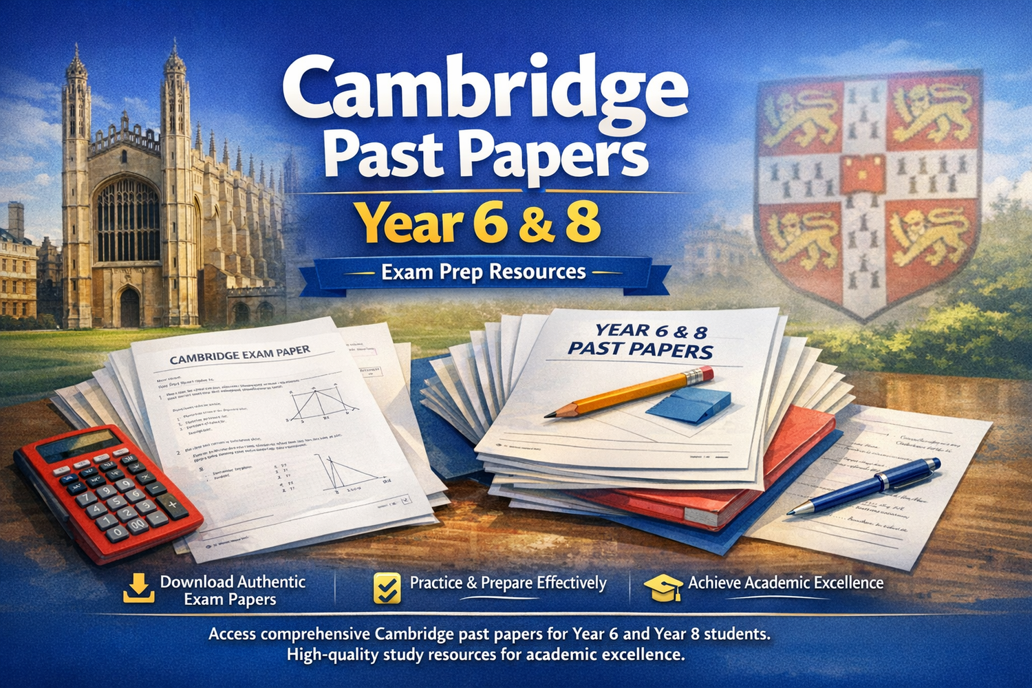 Cambridge Past Papers Year 6 & 8 | Exam Prep Resources