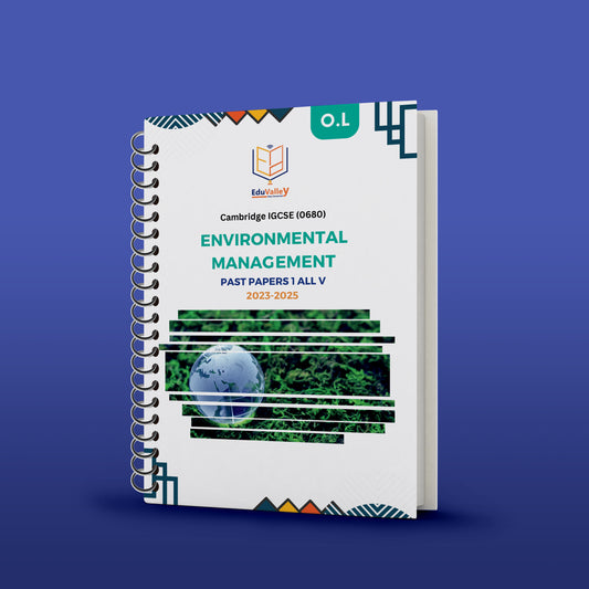 Cambridge O.L Environmental Management (0680) P.P Paper: 1,2 From 20-25 All Variants.