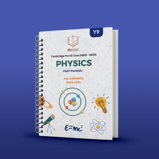 Cambridge Pre-IG Physics .(0625/0972) Past Papers 1,3,6 from 20-25 All Variants