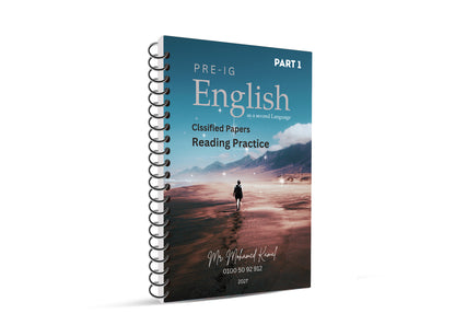 Year 9 Cambridge English as a second language  Package Mr. MOHAMED KAMAL