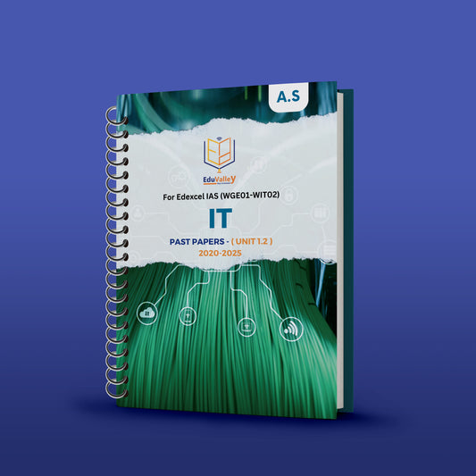 Edexcel A.S IT (WIT1) P.P Unit: 1,2 From 20-25.