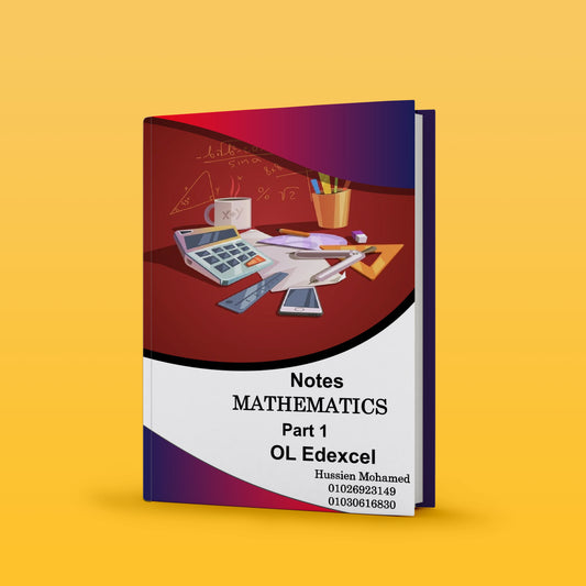 Edexcel O.L Maths A (4MA1/1H,2H) - Notes - Eng. Hussien Mohamed 2026