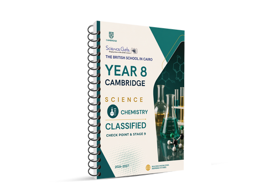 Year 8 Science Gate (0893) – Classified with QR Mark Scheme  (2026–2027) British School in Cairo