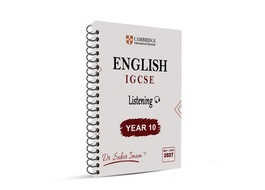 Year 9 Cambridge English as a second language  Package dr Saber Emam 2026-2027