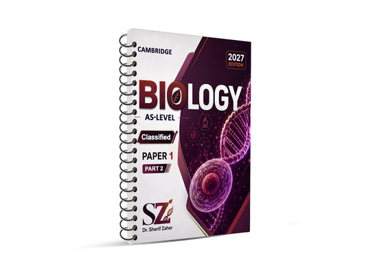 Cambridge AS Biology 9700 Classified Wih Mark Scheme | Dr. Sherief Zaher 2026-2027