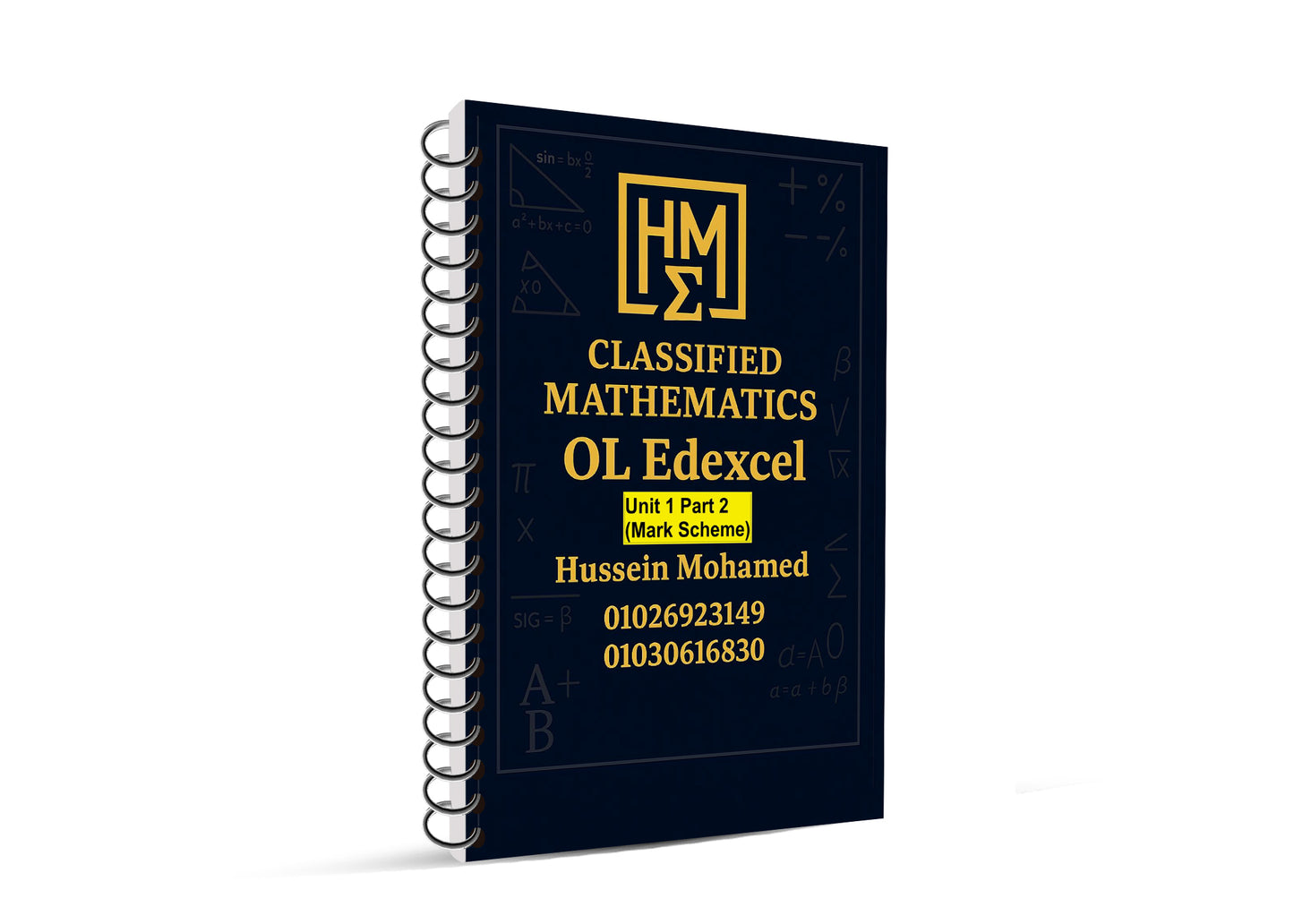 Edexcel O.L Maths Modular A (4MA1 / unit 1H) Classified With Mark Scheme (QR videos Answers) Dr. Hussein Mohamed 2026-2027