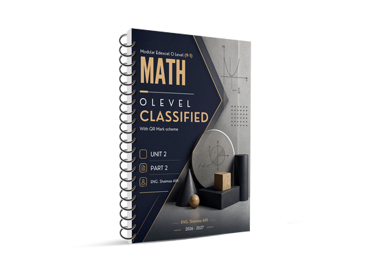 Edexcel O.L Mathematics  Modular (4XMAF/4XMAH) Classified With QR MS Eng. Shaimaa Afifi 2026-2027