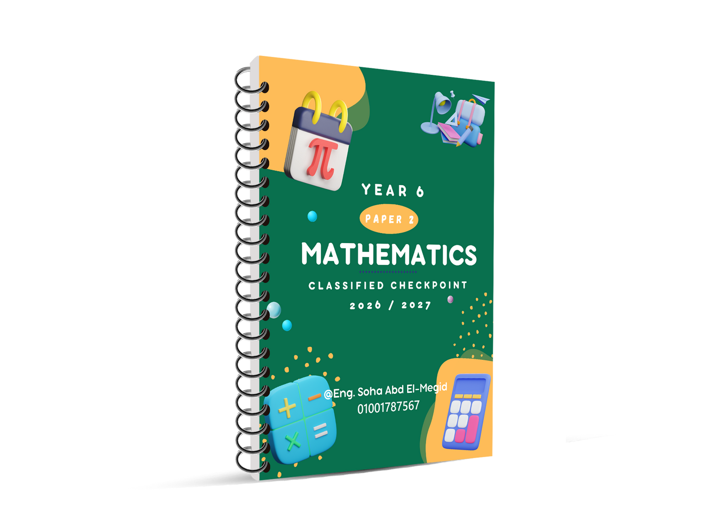 Cambridge Primary Year 6  (0096)  Maths Notes, Classified With Mark Scheme Eng. Soha Abd El-Megid 2026-2027