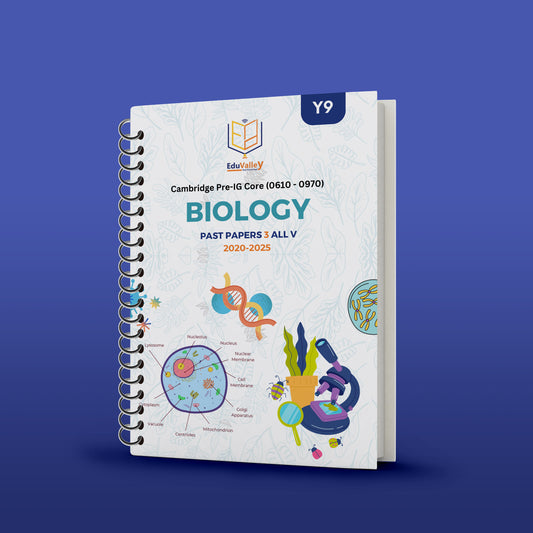 Cambridge Pre-IG Biology (0610/0970) P.P Paper: 1,3,6 From 20-25 All Variants.