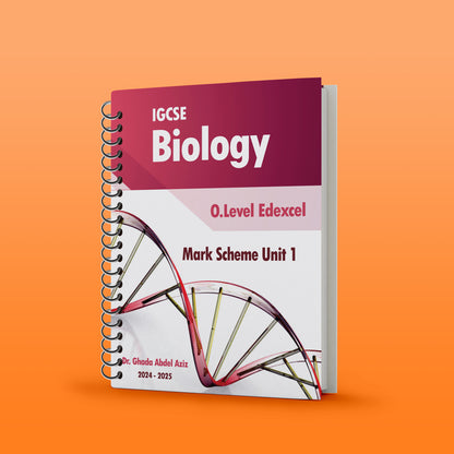 Edexcel O.L Biology 4BI0 Modular Classified Unit 1 With Mark Scheme  Dr. Ghada Abdel Aziz