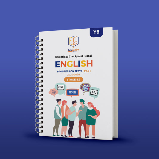 Cambridge Checkpoint 2 Year 8 English progression test (0861) Paper 1,2 ( 2020 - 2024 ) Stage 8,9