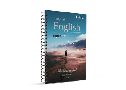 Year 9 Cambridge English as a second language  Package Mr. MOHAMED KAMAL