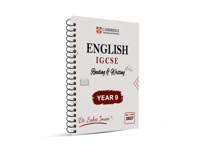Year 9 Cambridge English as a second language  Package dr Saber Emam 2026-2027