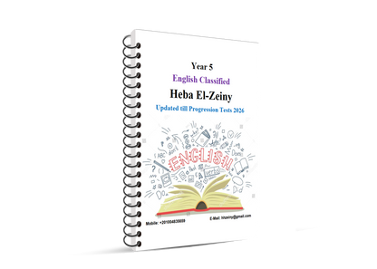 Cambridge Primary Year 5 English (0844/0058  Classified with Mark Scheme Dr. Heba El-Zeiny 2026-2027