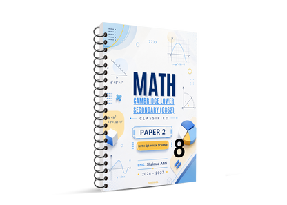 Cambridge (Year 8) Maths  (0862) Classified With QR MS Paper: 1,2 Eng. Shaimaa Afifi 2026- 2027