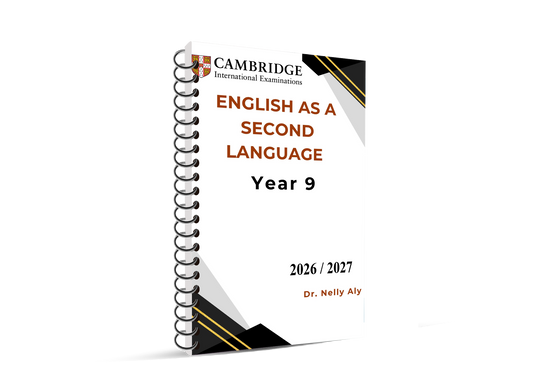 Cambridge Pre IG Year 9 Package Notes, Classified ,Past papers with ms Dr. Nelly Aly