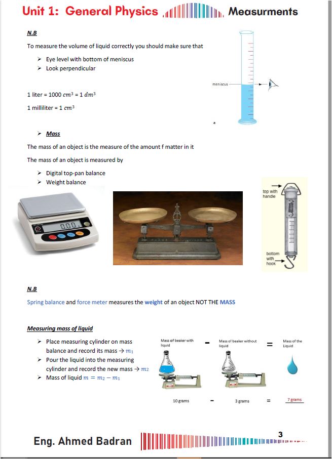 Cambridge Pre-IG  Physics (0625/0972) Package Notes, Classified with Mark Scheme Ahmed Badran 2026