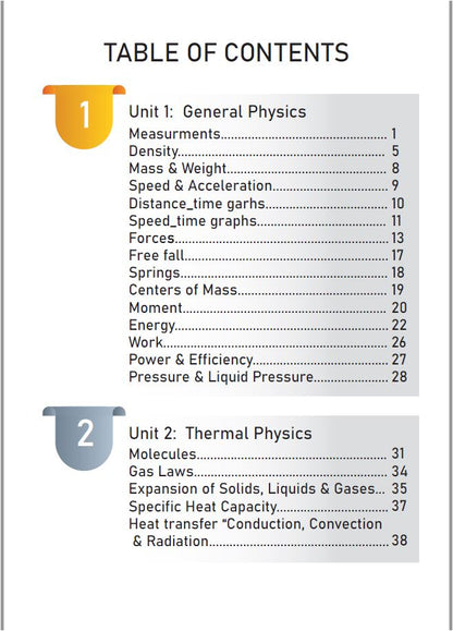 Cambridge Pre-IG  Physics (0625/0972) Package Notes, Classified with Mark Scheme Ahmed Badran 2026