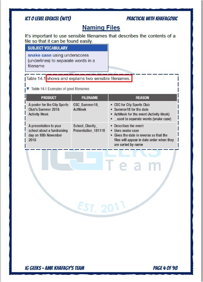 مذكرات OL EDEXCEL ICT، مصنفة، أوراق سابقة، حزمة عمرو خفاجا