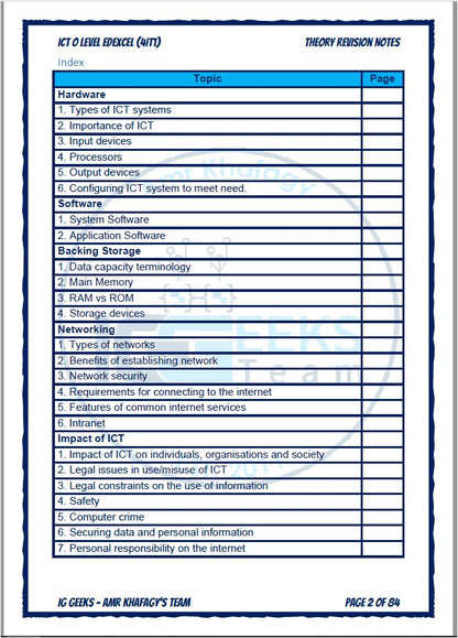 مذكرات OL EDEXCEL ICT، مصنفة، أوراق سابقة، حزمة عمرو خفاجا